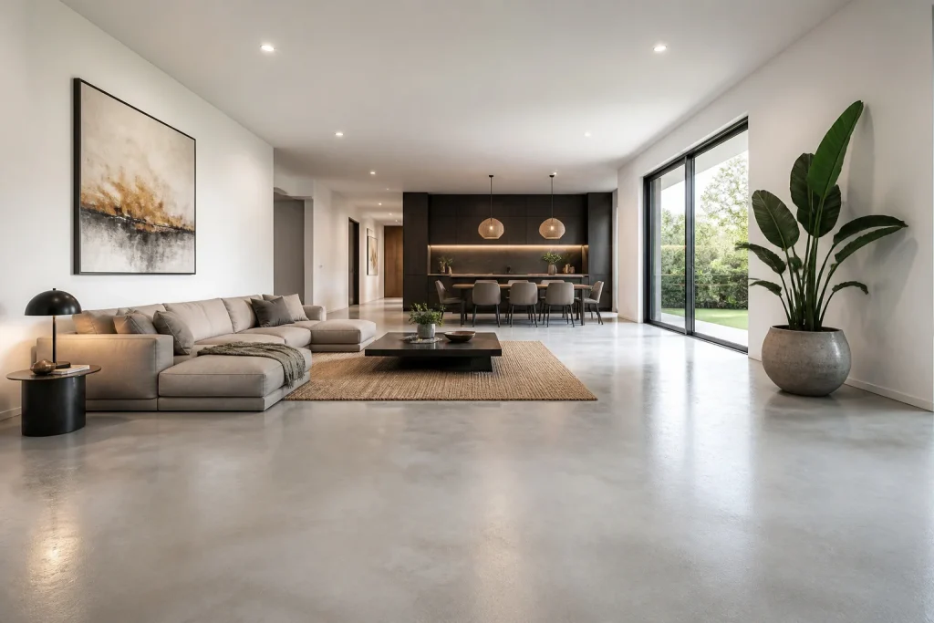Béton ciré au sol : l’essentiel pour un intérieur moderne