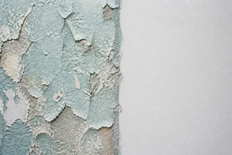 Transition de mur degradation et renovation
