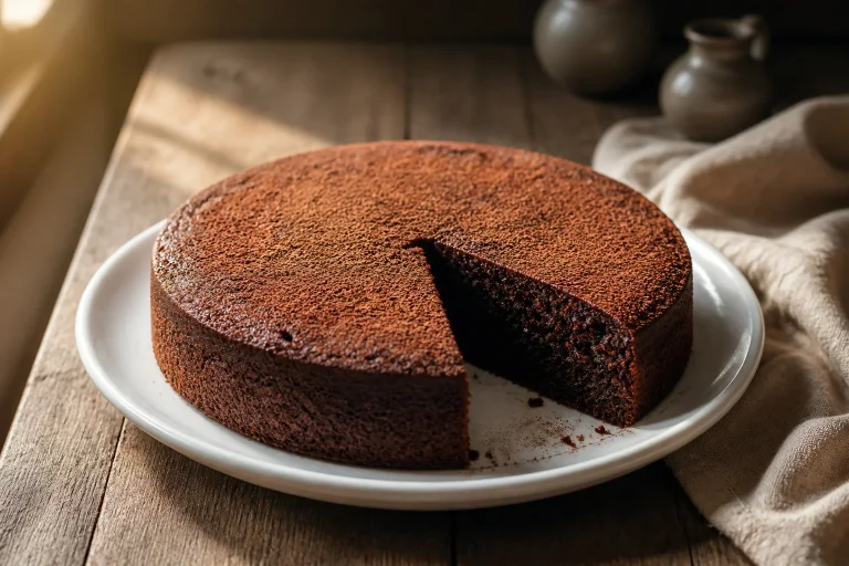 Gateau au chocolat riche et reconfortant