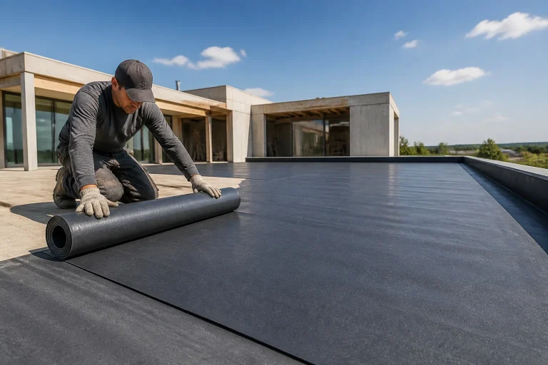 Installation de membrane detancheite