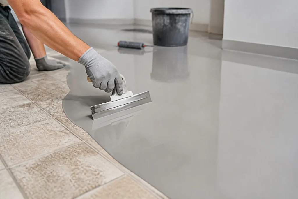Recouvrir carrelage : la résine, solution moderne durable