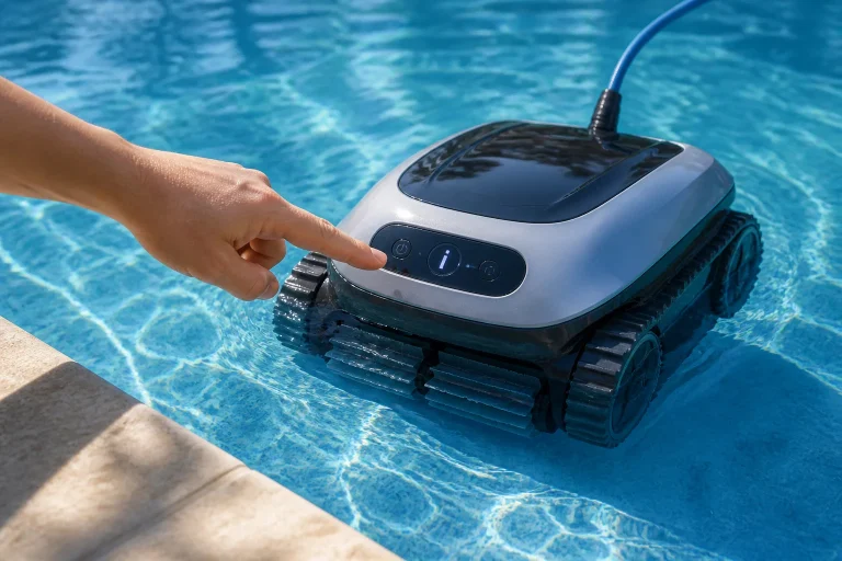 Robot nettoyeur de piscine inspecte