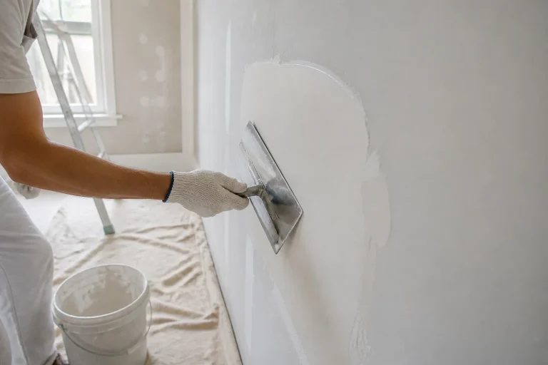 Application denduit sur mur