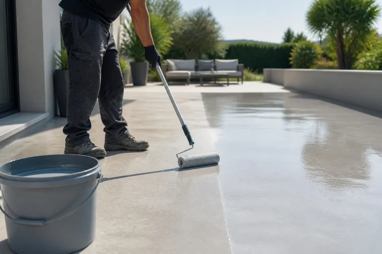 Application resine terrasse exterieure